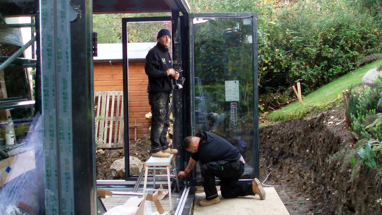 Photo of the FSDC Global installers on a residential job