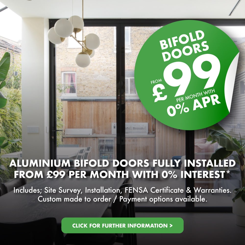 Bifold Doors from £99 per month