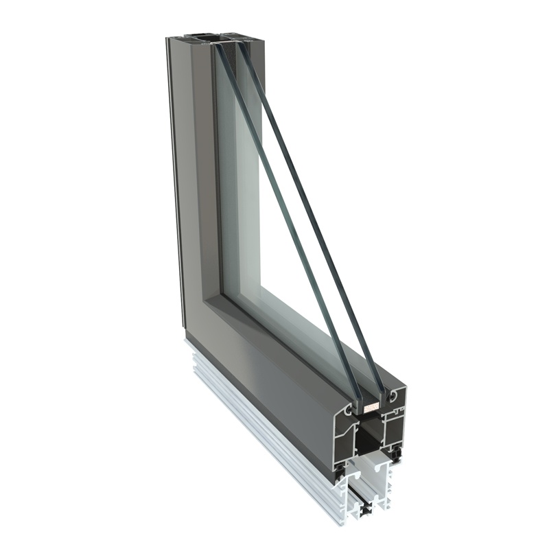 Photo of aluminum bi-fold door profile